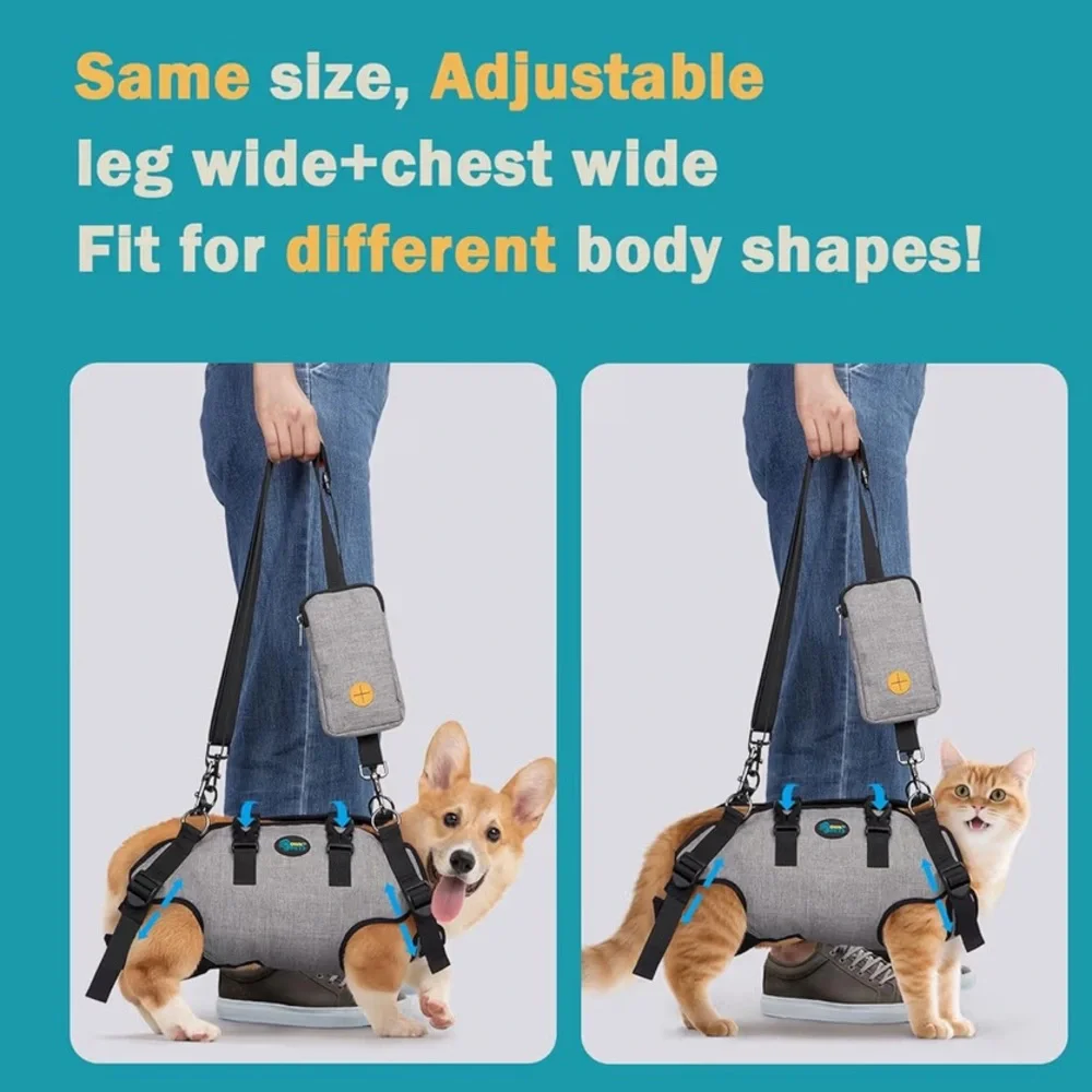 “OwnPets” Dog Sling Harness/Supportive Dog Lift Harness Adjustable Rehab Vest